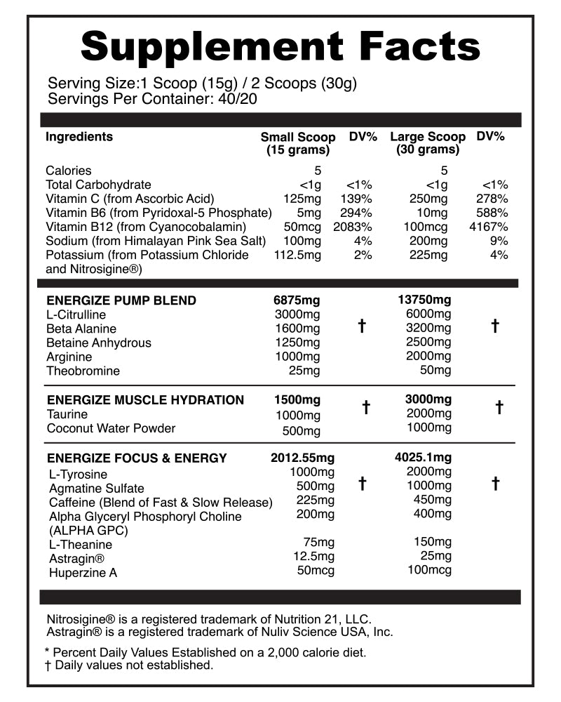 Complete Pre-Workout & Pump Blend