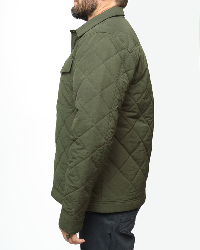 OFF THE GRID Ignite Quilted Jacket - Dark Olive
