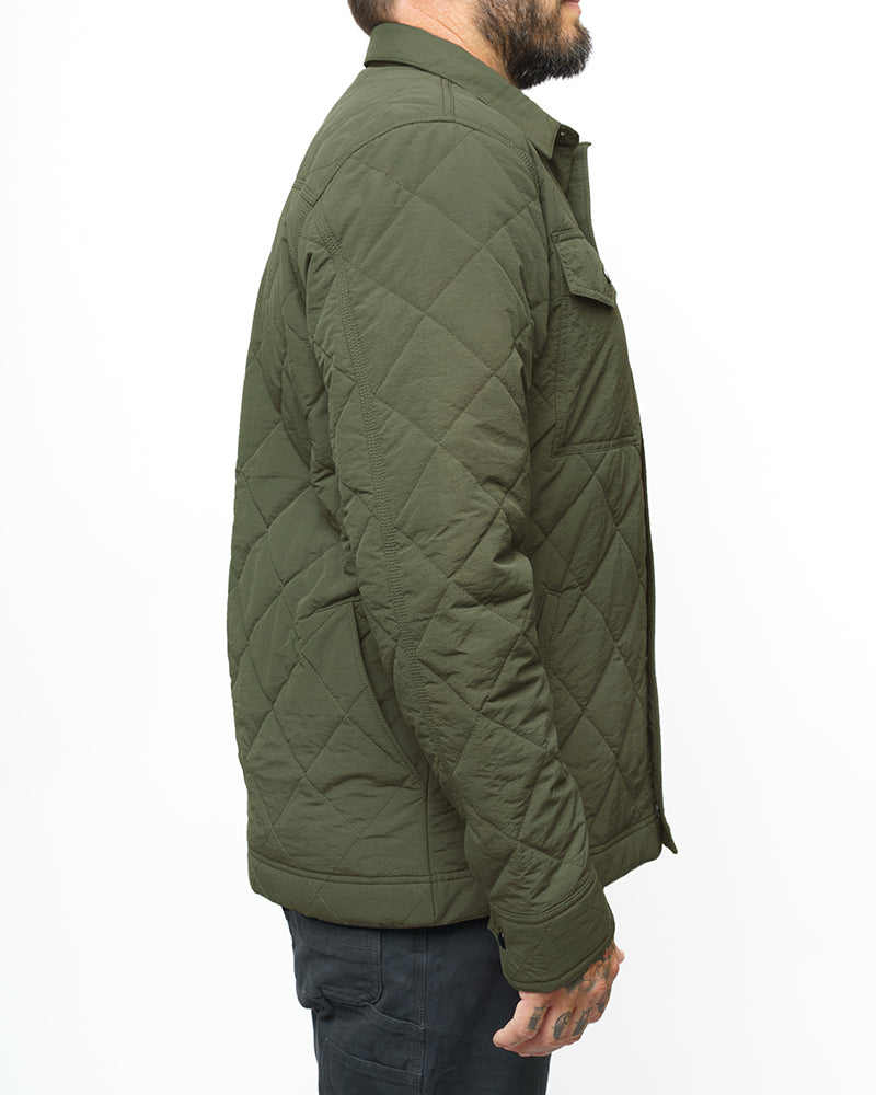 OFF THE GRID Ignite Quilted Jacket - Dark Olive
