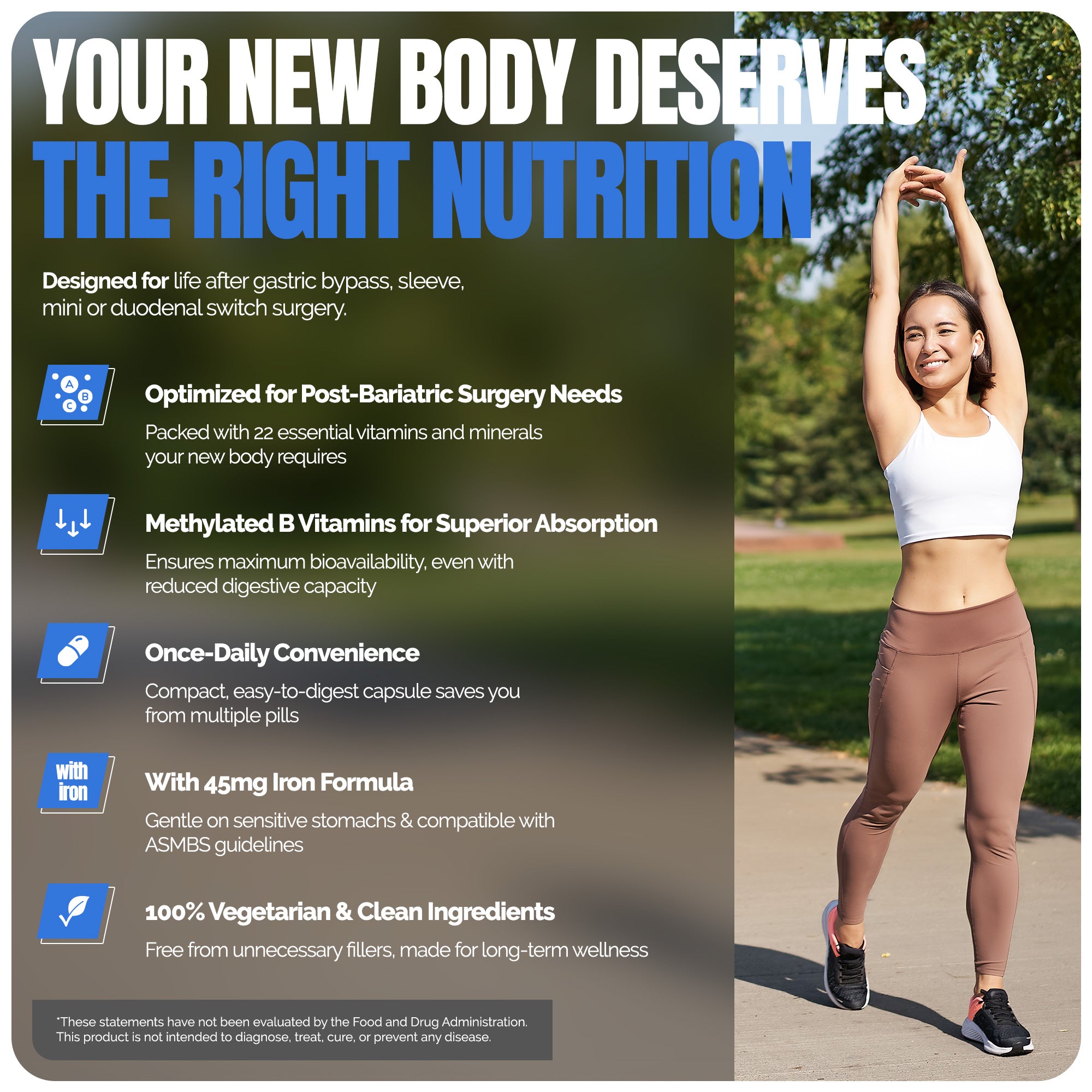 Methylated Bariatric Multivitamin with Iron