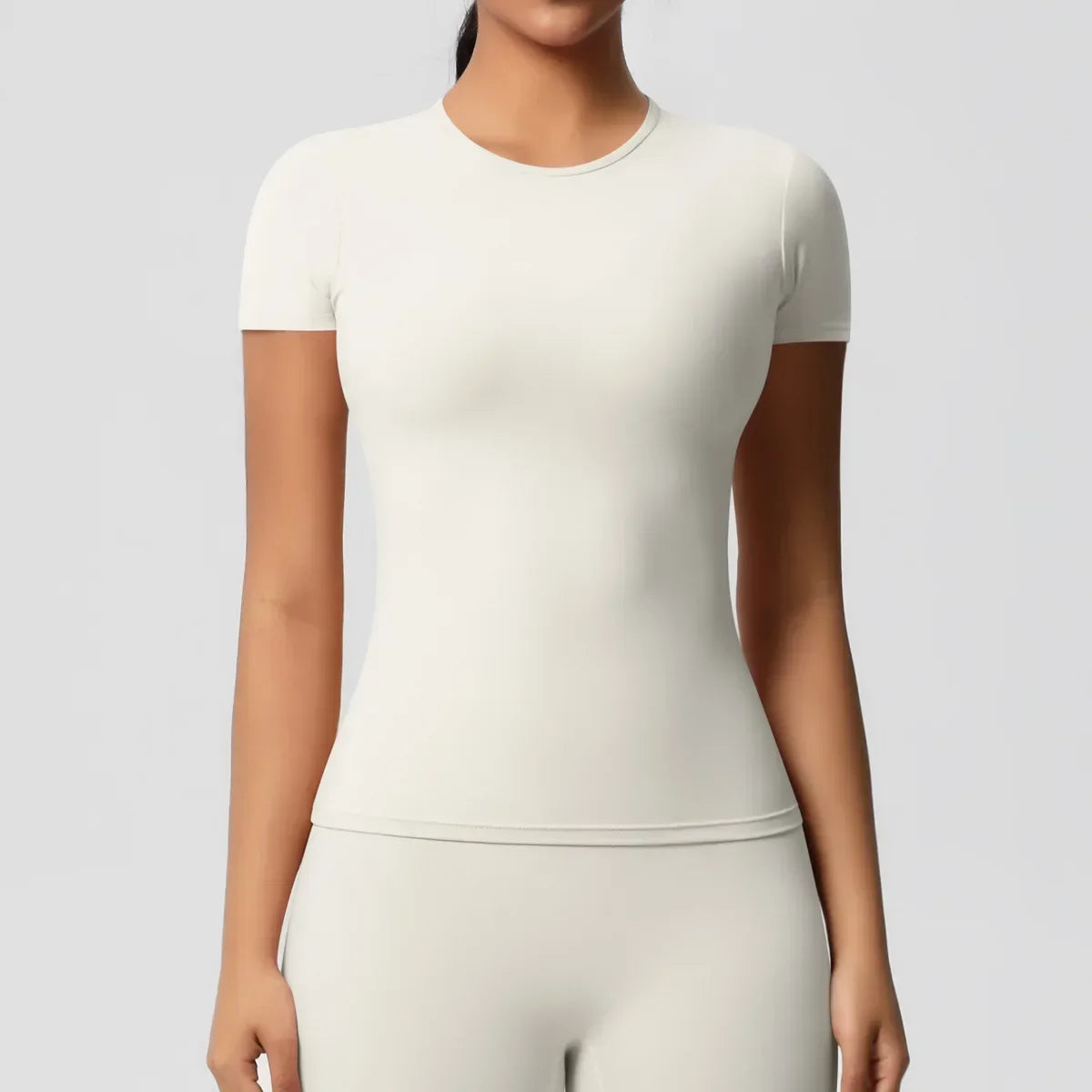 Women's Solid Compression Gym Yoga T-Shirt