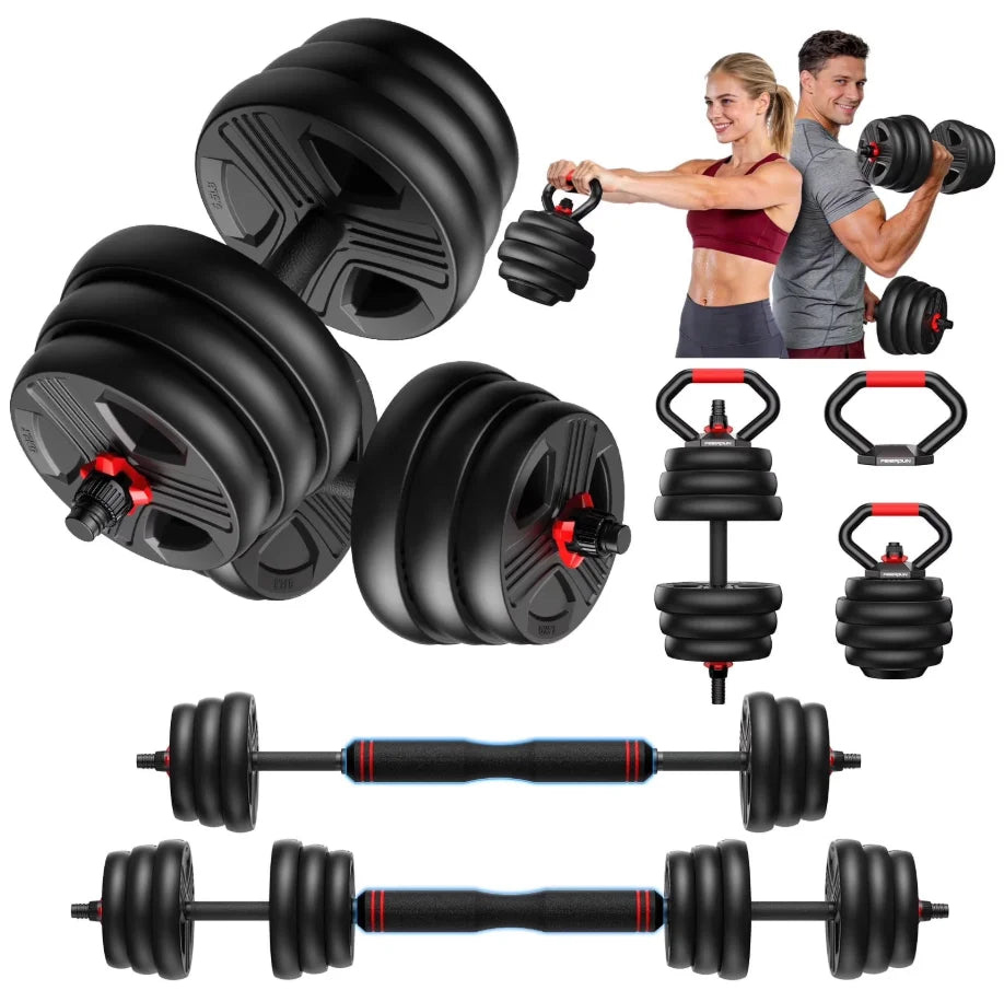 5-in-1 Adjustable Dumbbell & Kettlebell Set