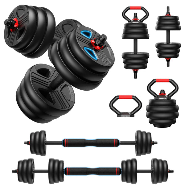 5-in-1 Adjustable Dumbbell & Kettlebell Set