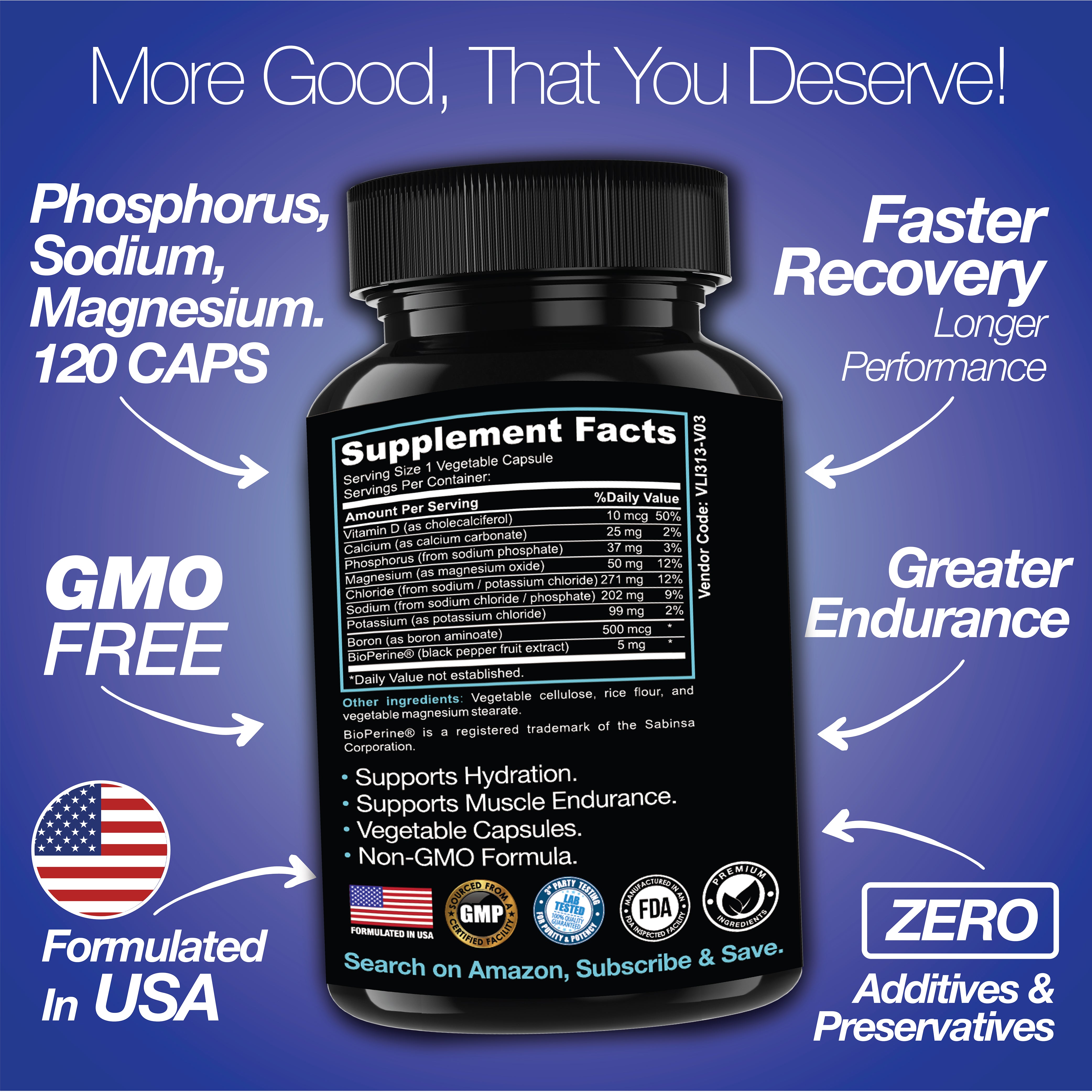 Rapid Rehydr8 Electrolyte Supplement Capsules